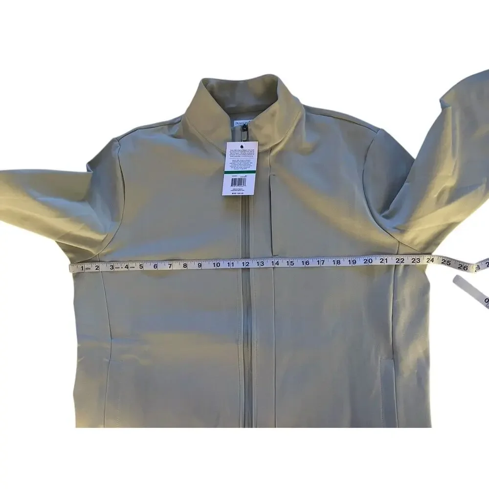 Original Penguin Neutral Beige Sport Lightweight Full Zip Jacket Size Large‎ NWT